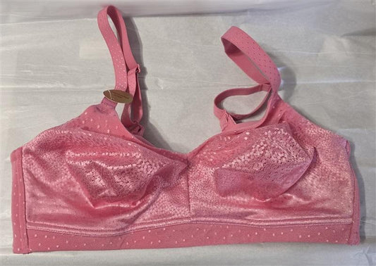 NWT Wacoal 38C Back Appeal Wire-Free Bra 852303 Pink 131062