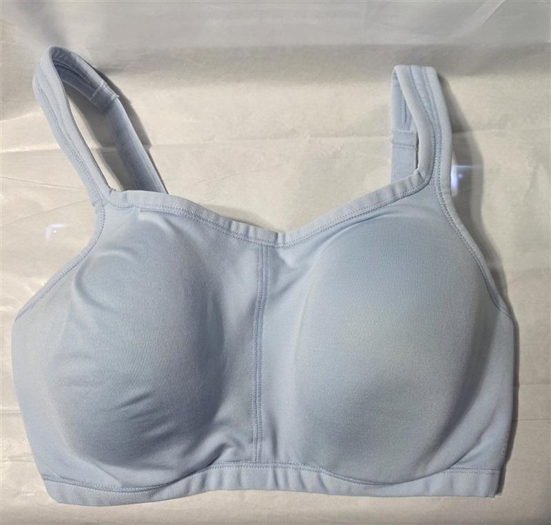 NWT Natori Yogi 32D Yoga Sports Bra 731050 Misty Blue 131063