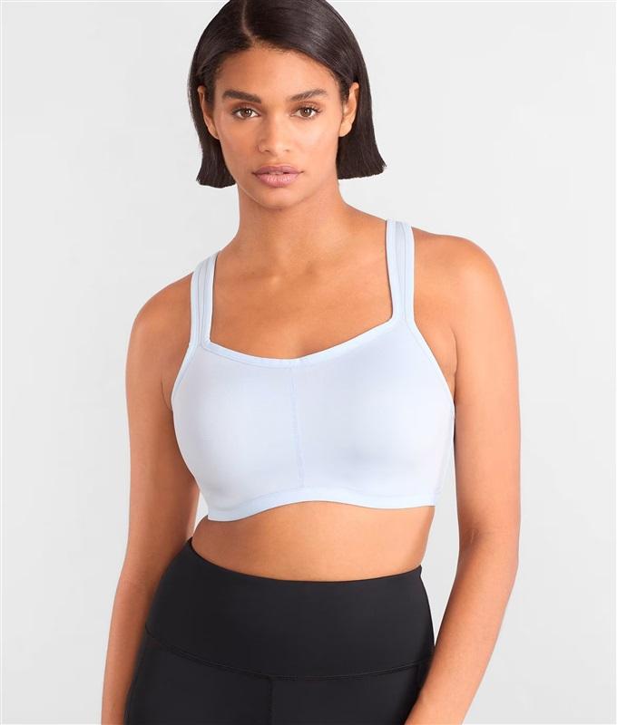 NWT Natori Yogi 36C Yoga Sports Bra 731050 Misty Blue 131064
