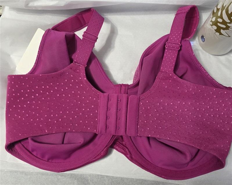 NWT Wacoal 38J Back Appeal Full Coverage Underwire Bra 855403 Fucshia 131070