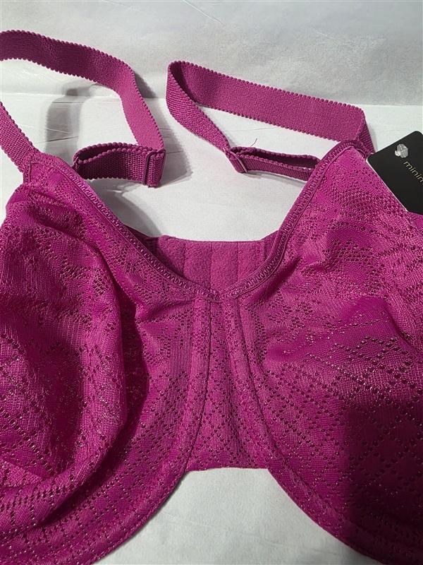 NWT Wacoal 38K Back Appeal Full Coverage Underwire Bra 855403 Fuchsia 131071