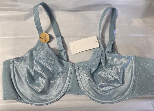 NWT Wacoal 34D Back Appeal Underwire Bra 855303 Blue 131073