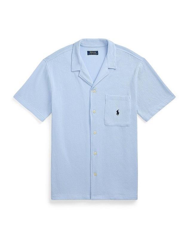 NWT Ralph Lauren M Blue White Stripe Lounge Pajama Top 131098