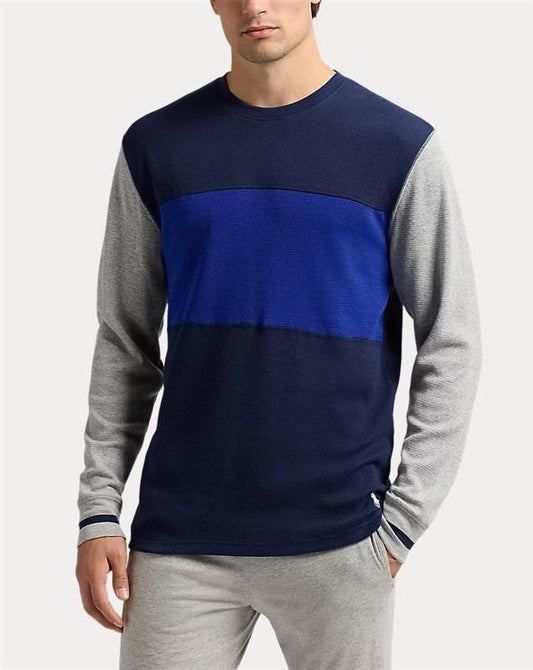 NWT Ralph Lauren S Thermal Shirt LS Raglan Top Lounge Pajama Top 131099