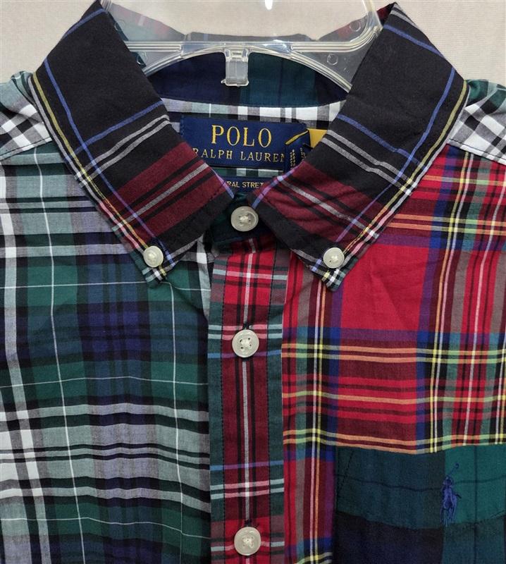 NWT Ralph Lauren XL 18-20 Boys Plaid Oxford Fun Long-Sleeve Shirt 131115