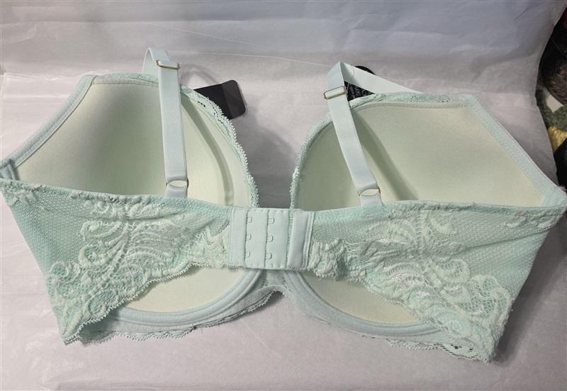 NWT Natori 34DDD Feathers Bra Plunge Contour 730023 Green 131164