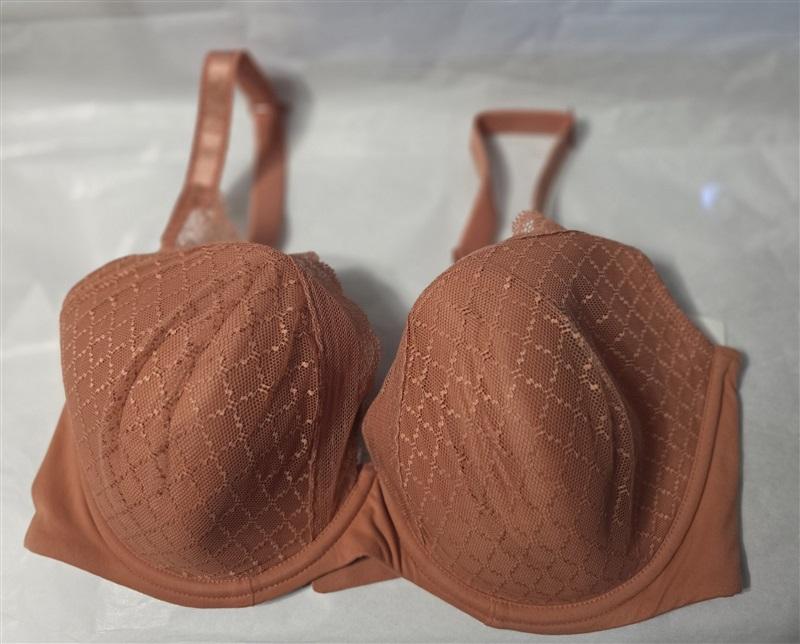 NWT Chantelle 34DDDD Norah Chic Plunge T-Shirt Bra 16MN Bronze 131171