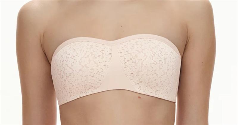 NWOT Chantelle 36B Norah Strapless Underwire Bra 13FM Pink 131174