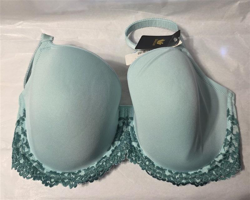 NWT Wacoal 36DDD Teal Green Embrace Lace Underwire T Shirt Bra 853191 131178