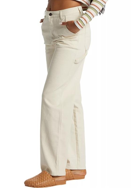 NWT Billabong 27 Collet Carpenter Pants Ivory Jeans 131198