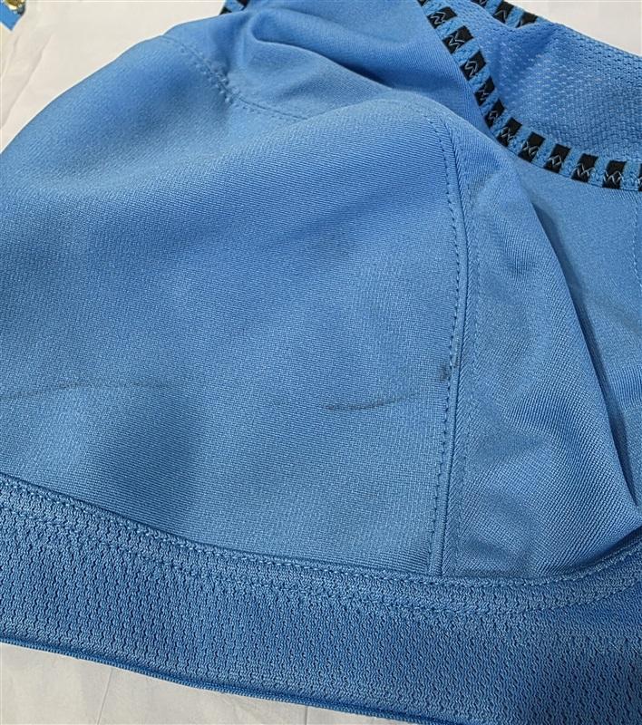 NWOTD Glamorise 44D No Bounce Cami Sports Bra 1066 Blue 131213