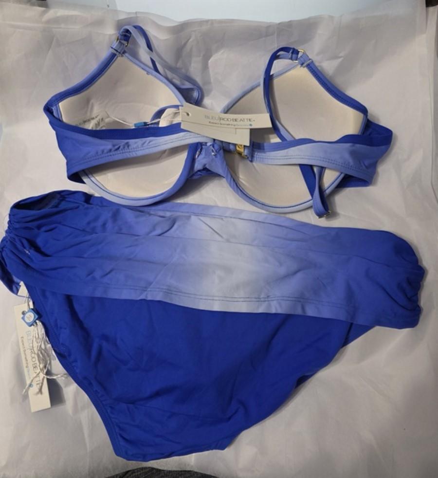 NWT Bleu Rod Beattie 10 SEA DIVE Ombre Underwire Bikini Swim Top & Bottom 131235