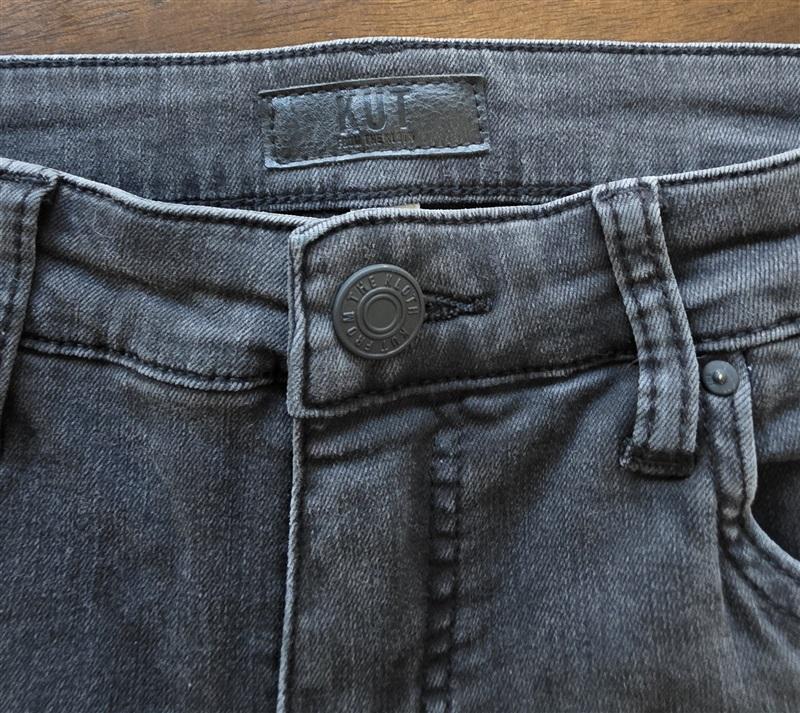 NWOT KUT From Kloth 10 Donna Fab Ab High Waist Ankle Skinny Jeans Black 131245