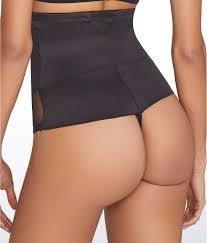 NWOT Miraclesuit L Black Hi Waist Thong Underwear 2778 Black 131251