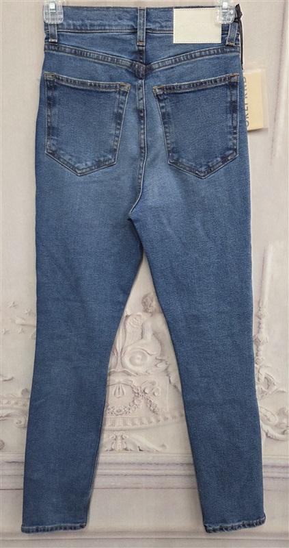 NWT GRLFRND 25 The Piper Super High Rise Stretch Slim Jeans Button Fly 131271