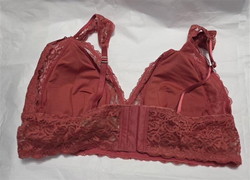 NWOT Dorina Lana XL Longline Wirefree Rose Coral Lace Padded Bra 131283