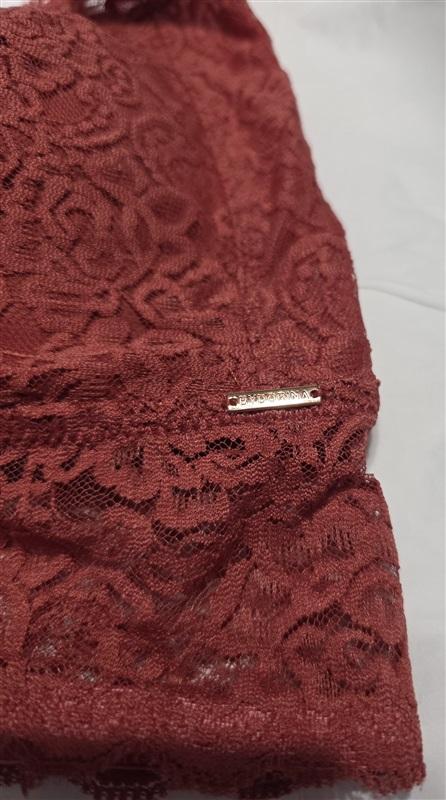 NWOT Dorina Lana XL Longline Wirefree Rose Coral Lace Padded Bra 131283