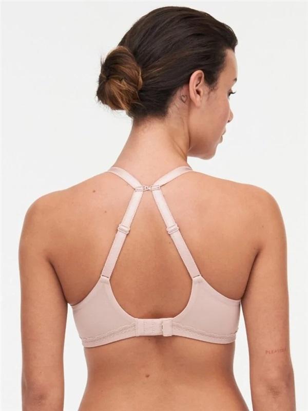 NWOT Chantelle 32DD Soft Flex Sweetheart T-Shirt Bra Pink Beige 131285