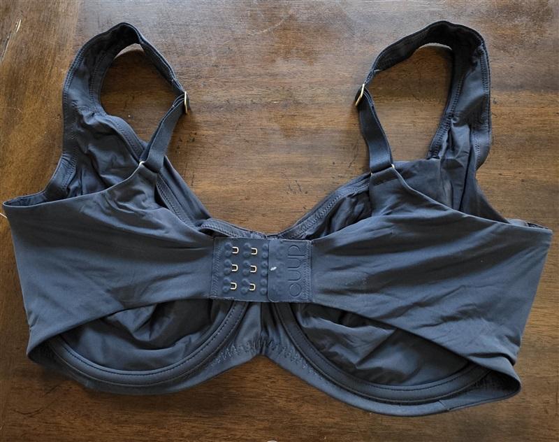 NWT CUUP 34A The Scoop Blue Microfiber Underwire Bra 131291