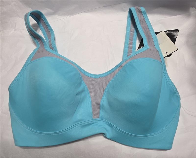 NWT Wacoal 32DD Contour Sport Underwire 853209 Bra Blue 131304