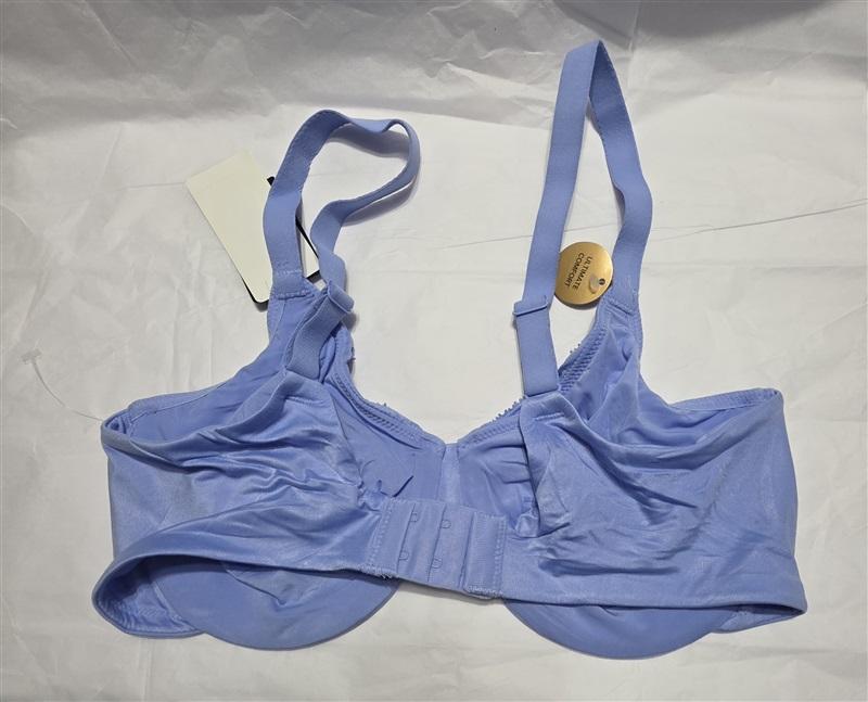 NWT Wacoal Perfect Primer 34D Full Figure Underwire Bra 855213 Blue 131308