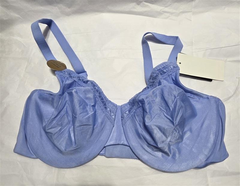 NWT Wacoal Perfect Primer 34D Full Figure Underwire Bra 855213 Blue 131308