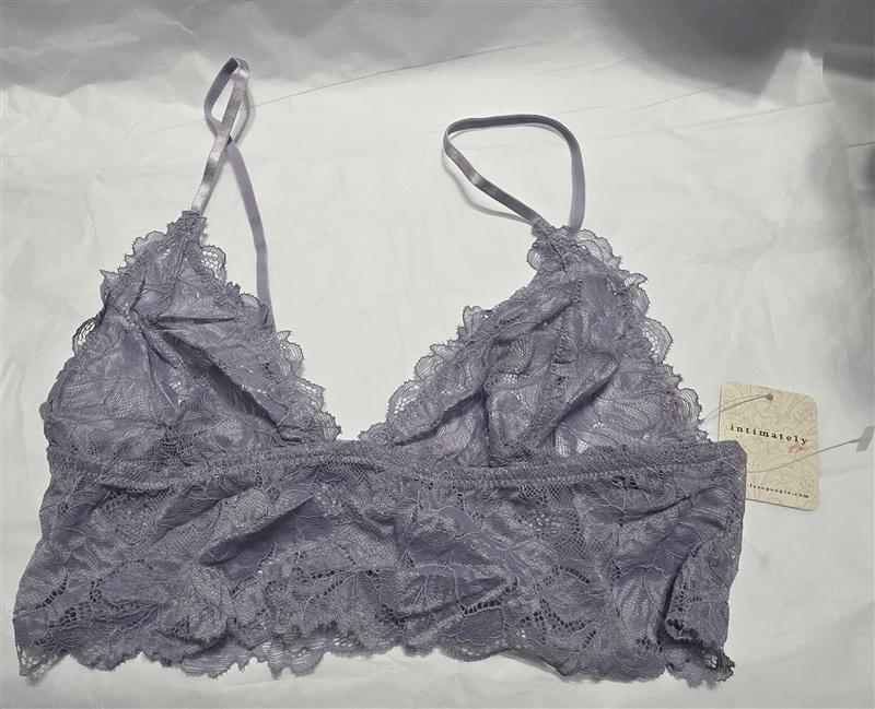 NWT Intimately Free People S Long Line Lace Bralette Lilac Purple 131319