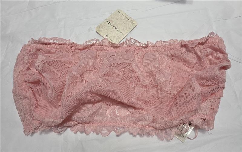NWT Intimately Free People XS Lace Bandeau Bralette Bra Pink 131325
