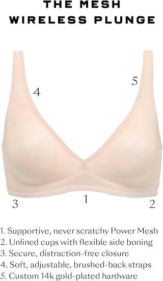 NWT CUUP L A-C Cup The Plunge Mesh Burgundy Sheer Underwire Bra 131330