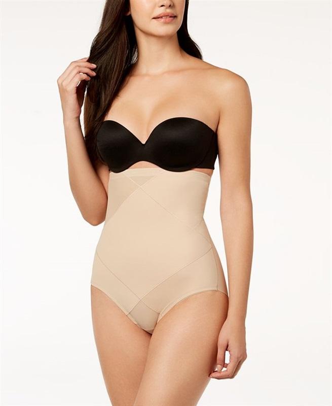 NWT Miraclesuit M Instant Tummy Tuck High-Waist Brief 2415 Beige 131334