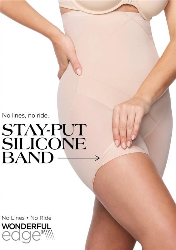 NWOT Miraclesuit L Shape Away Back Magic Hi-Waist Thigh Slimmer 2919 BLK 131341