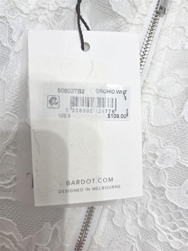 NWT Bardot L Oskar Lace Corset Bodysuit 50803TB White 131348