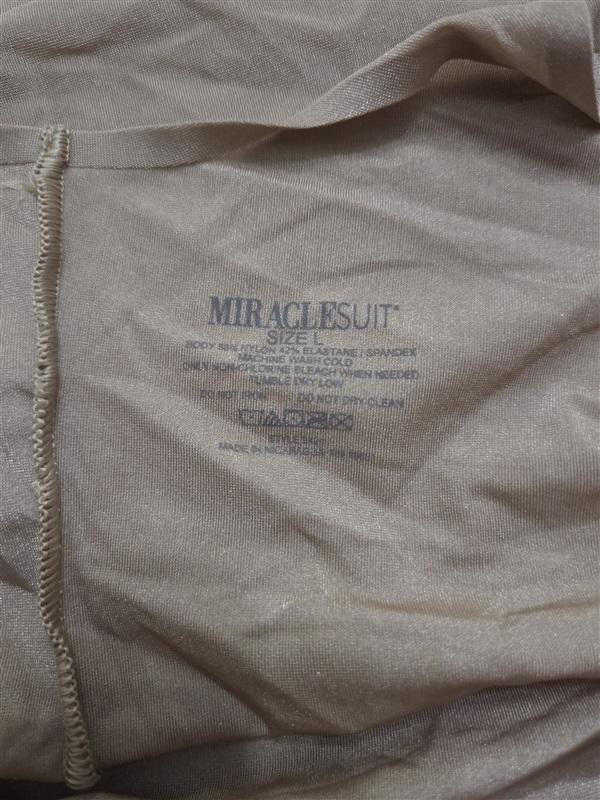 NWOT Miraclesuit LG Body Glow Light Shaping Full Slip 2421 Beige 131353