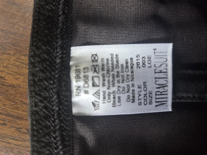 NWOT L Miraclesuit Waist Cincher 2615 Black Extra Firm Control Shaper 131355