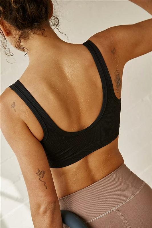 NWOT FP Free People Movement S Sports Bra Never Better Square Neck Bra 131358
