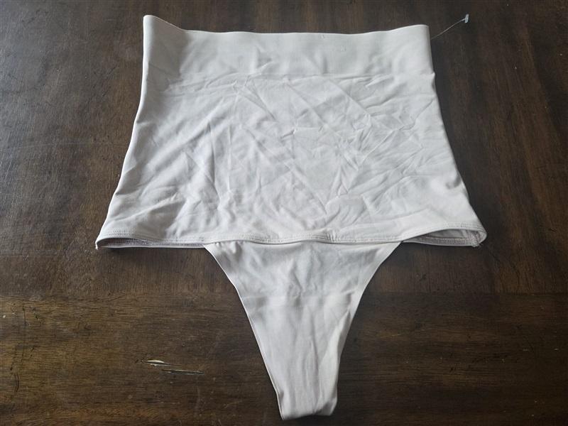 NWT Miraclesuit XL Comfy Curves High-Waist Thong Shaper 2528 Beige 131370