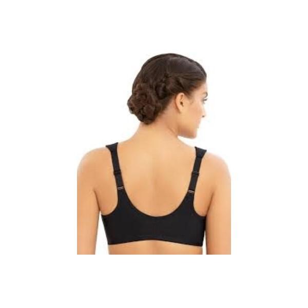 NWOT Glamorise 42H Elegance Front Close Underwire Bra 1245 Black 131376