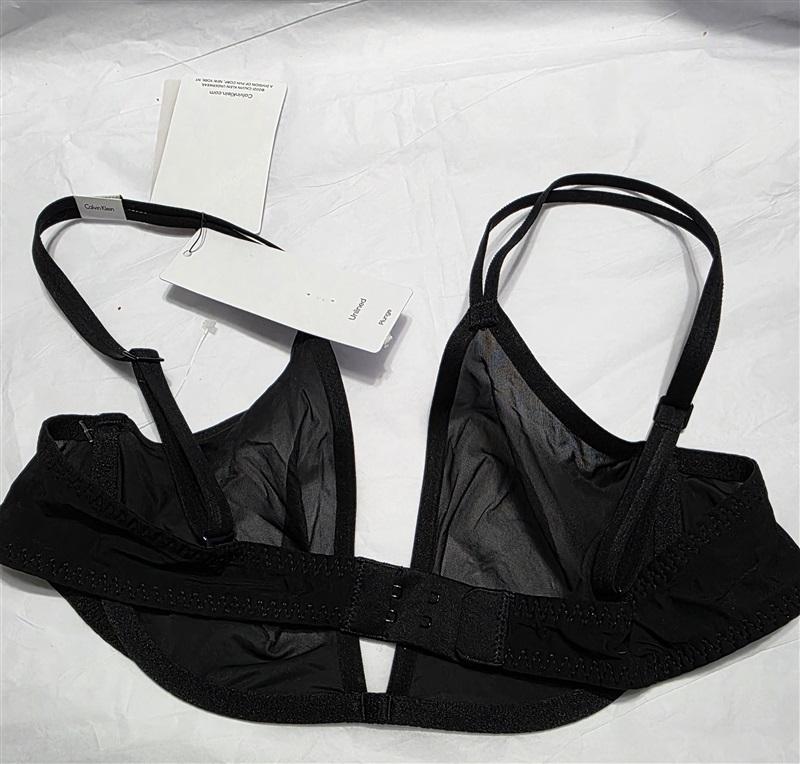 NWT Calvin Klein 36A Sheer Marquisette Unlined Plunge QF6727 Bra 131387