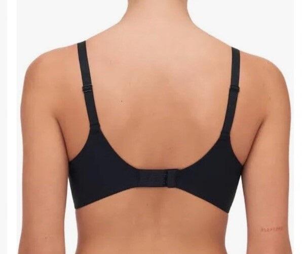 NWOT Chantelle 34C 10Q1 EVERYDAY GRAPHIQUE UNDERWIRE LACE PLUNGE BRA 131408