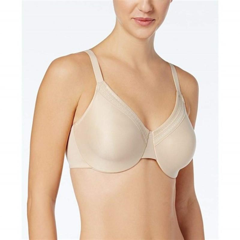 NWT Wacoal Perfect Primer 44D Full Figure Underwire Bra 855213 Beige 131418