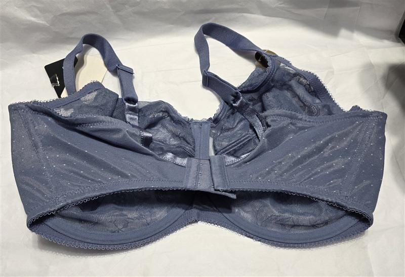 NWT Wacoal 38G Chantilly Lace Retro Chic Bra 855186 Blue 131420