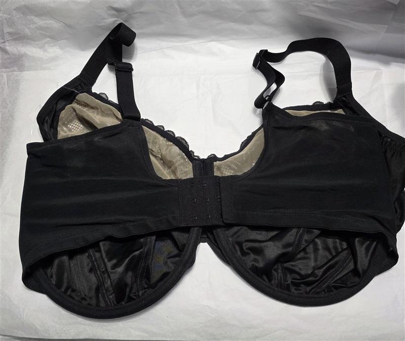 NWOT Elomi 42N Lydia Bandless Plunge Black Bra 131424