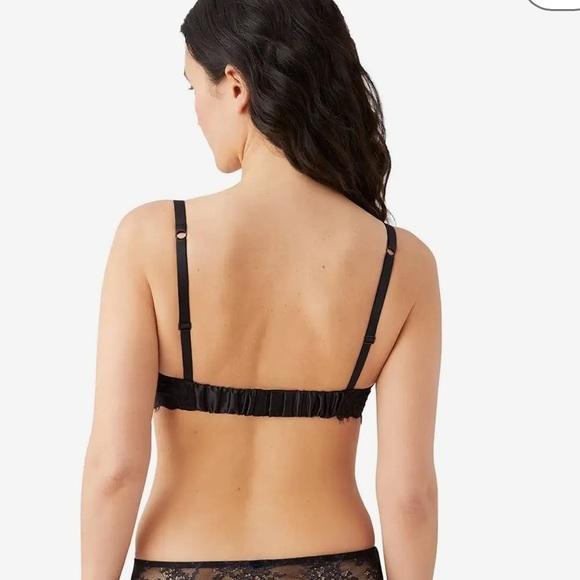NWOT Wacoal 32DDD Center Stage Underwire Black Lace Bra 131426