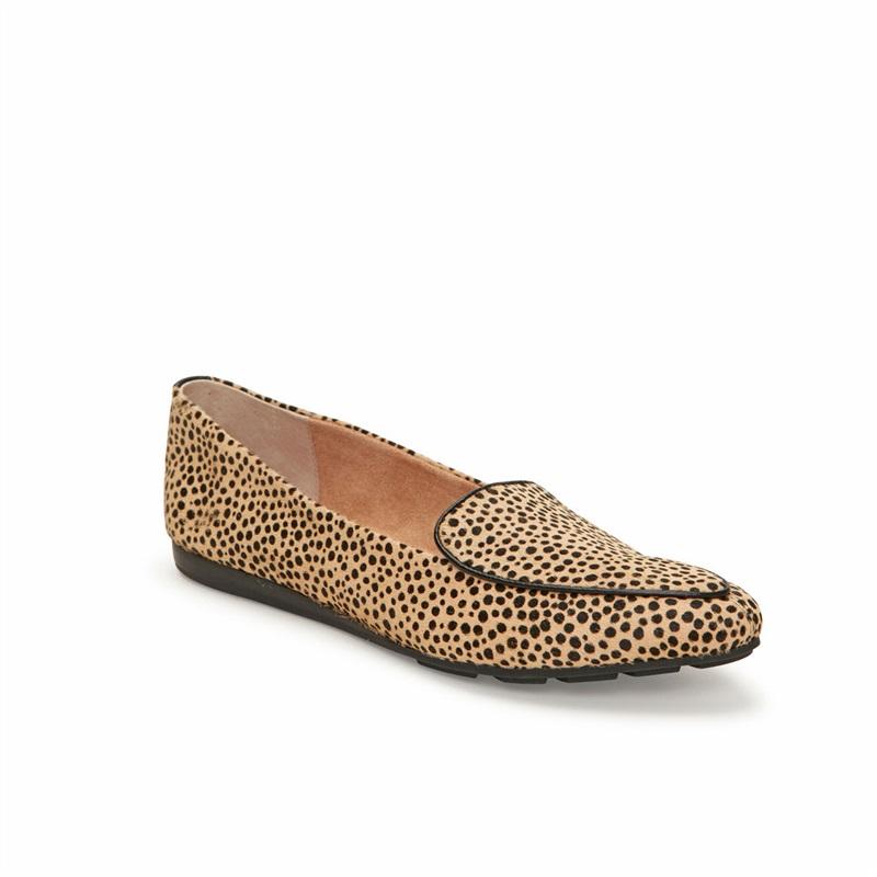 NWOT Me Too 6.5 Anissa Loafer Flat Pony Hair Cheetah Polka Dot Shoes 131436