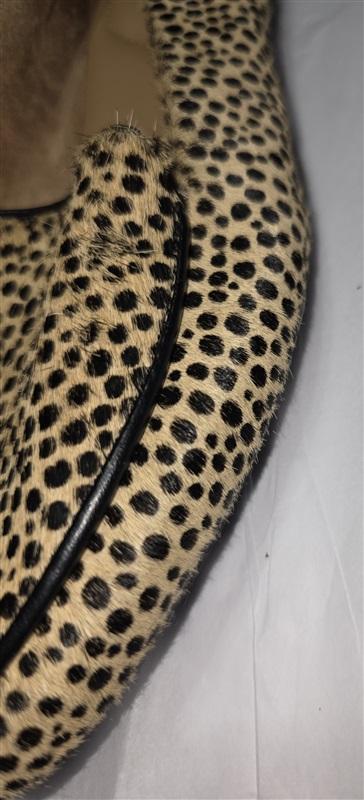 NWOT Me Too 6.5 Anissa Loafer Flat Pony Hair Cheetah Polka Dot Shoes 131436