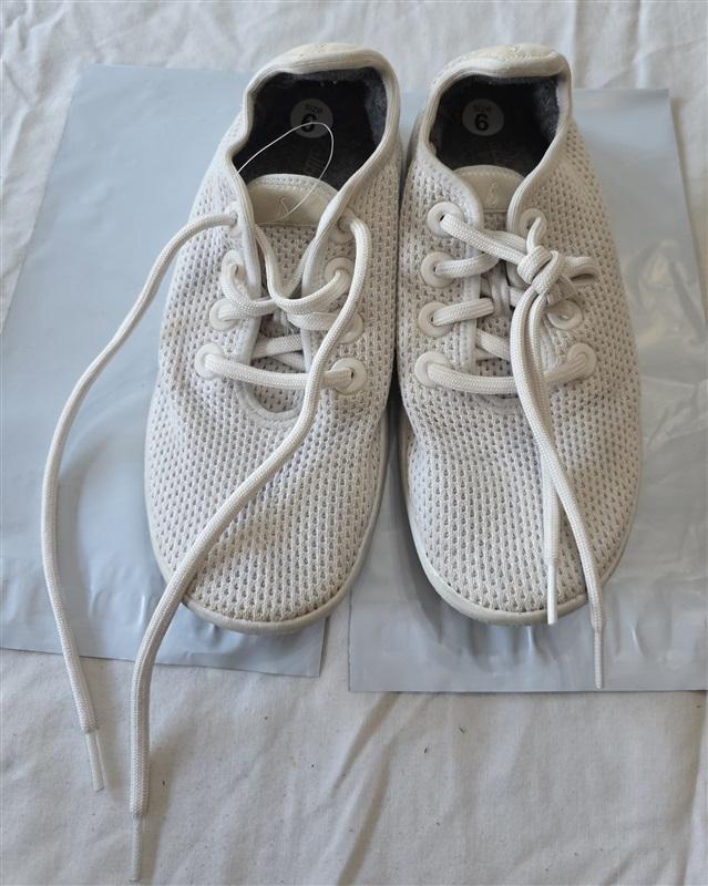 PO Allbirds 6 Tree Runner Casual Tie Flats White 131454