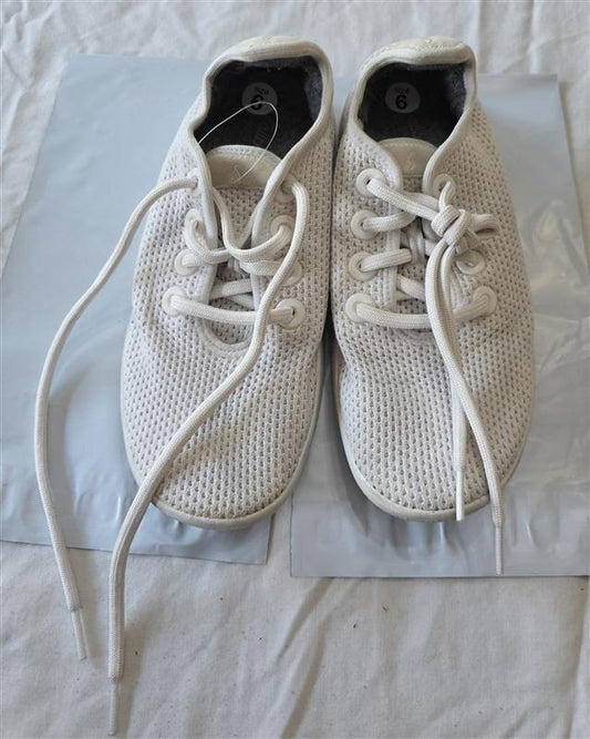 PO Allbirds 6 Tree Runner Casual Tie Flats White 131454
