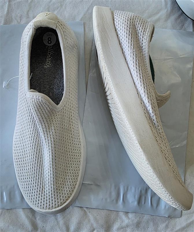 PO Allbirds 8 Lounger Fluff White Casual Flats White 131463