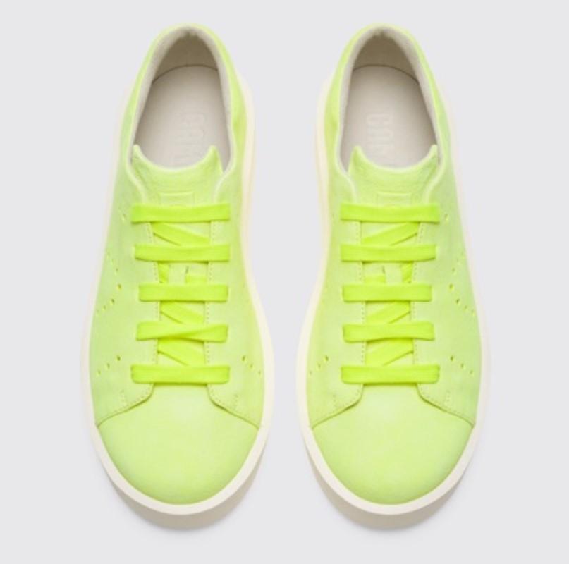 NWOT Camper Neon 6.5 37 Yellow Women's Tennis Shoes Sneakers 131469