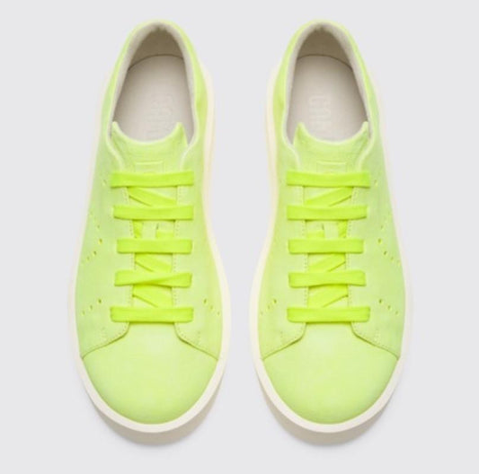 NWOT Camper Neon 6.5 37 Yellow Women's Tennis Shoes Sneakers 131469